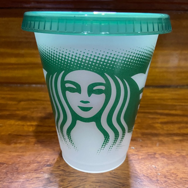 Authentic Starbucks Taiwan Cold Reusable Cup Blue Green Shopee