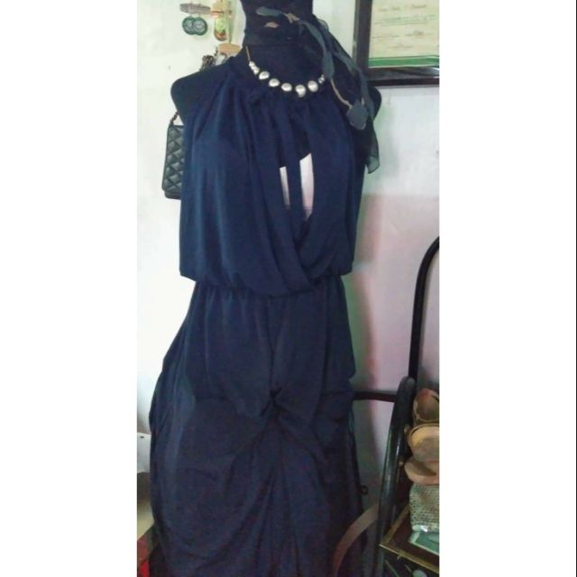 formal navy blue jumpsuit