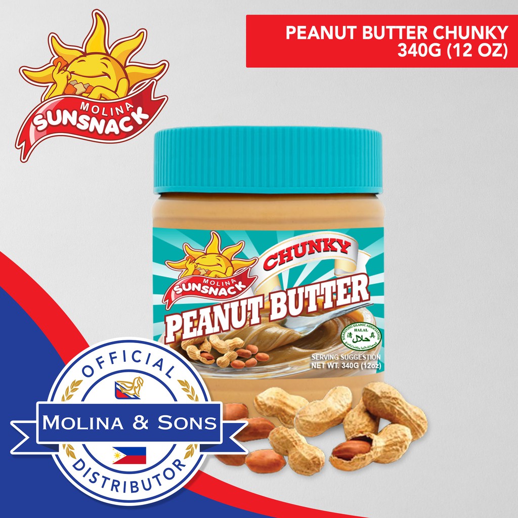 Sunsnack Peanut Butter Chunky 340g Shopee Philippines 