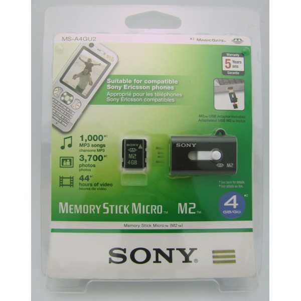 Sony Memory Stick Micro M2 Memory Card With Usb Adapter Shopee Philippines 9568