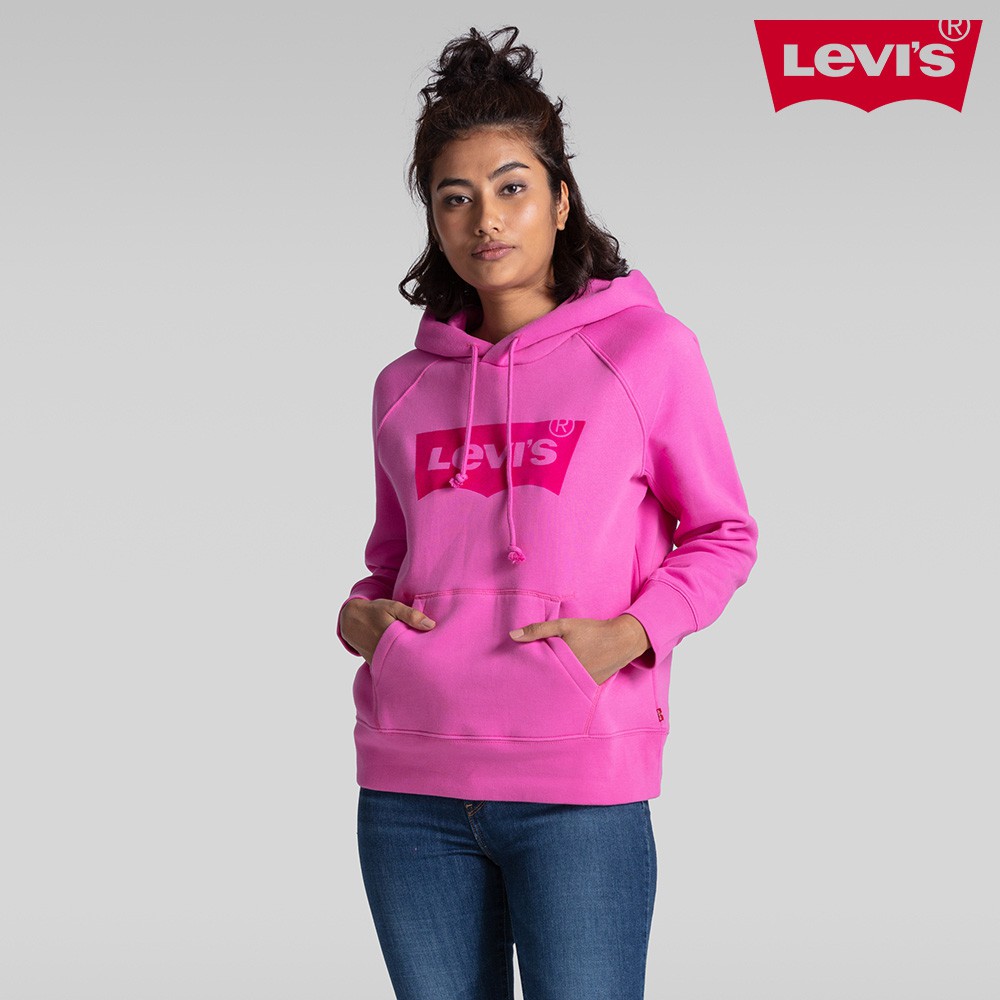levi's hoodie pink