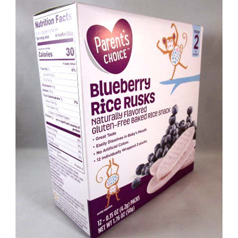 parents choice blueberry rice rusks