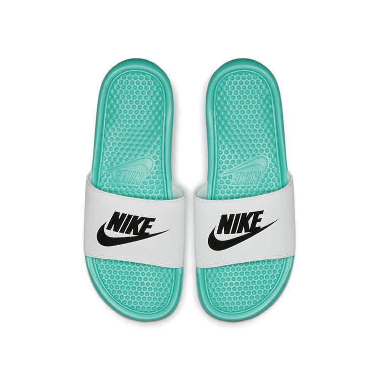 nike green slippers