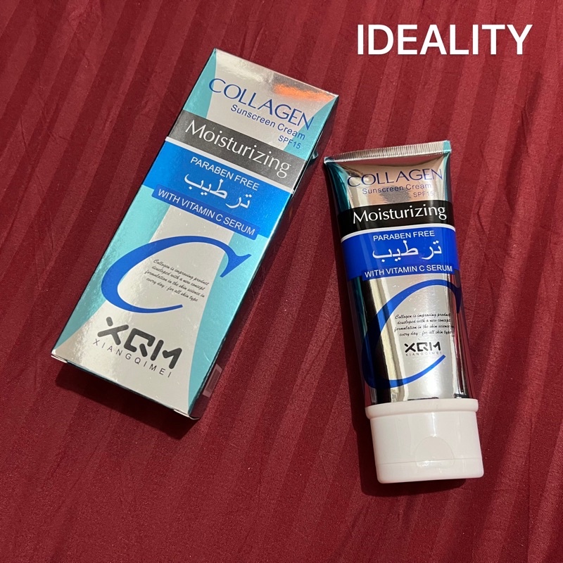 Xiangqimei Moisturizing Collagen Sunscreen Cream With Vitamin C Serum 100ML Shopee Philippines