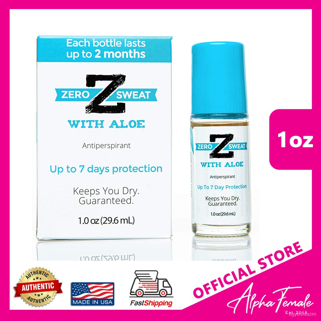 Zero Sweat Antiperspirant with Aloe Clinical Strength Antiperspirant