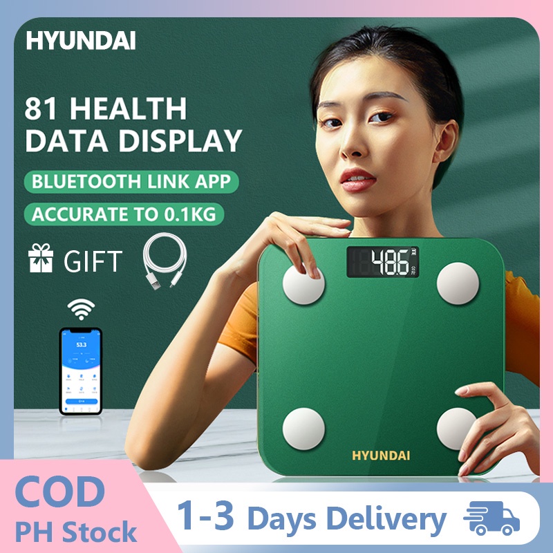 HYUNDAI digital weighing scale human scale weight body LCD display