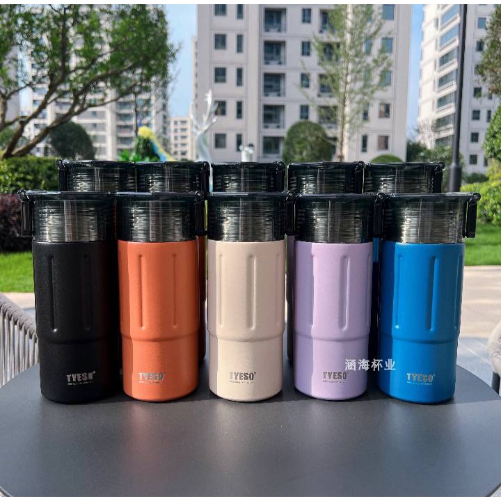 Tyeso Thermos Cup Cold storage glass Thermos cup Lightweight portable ...