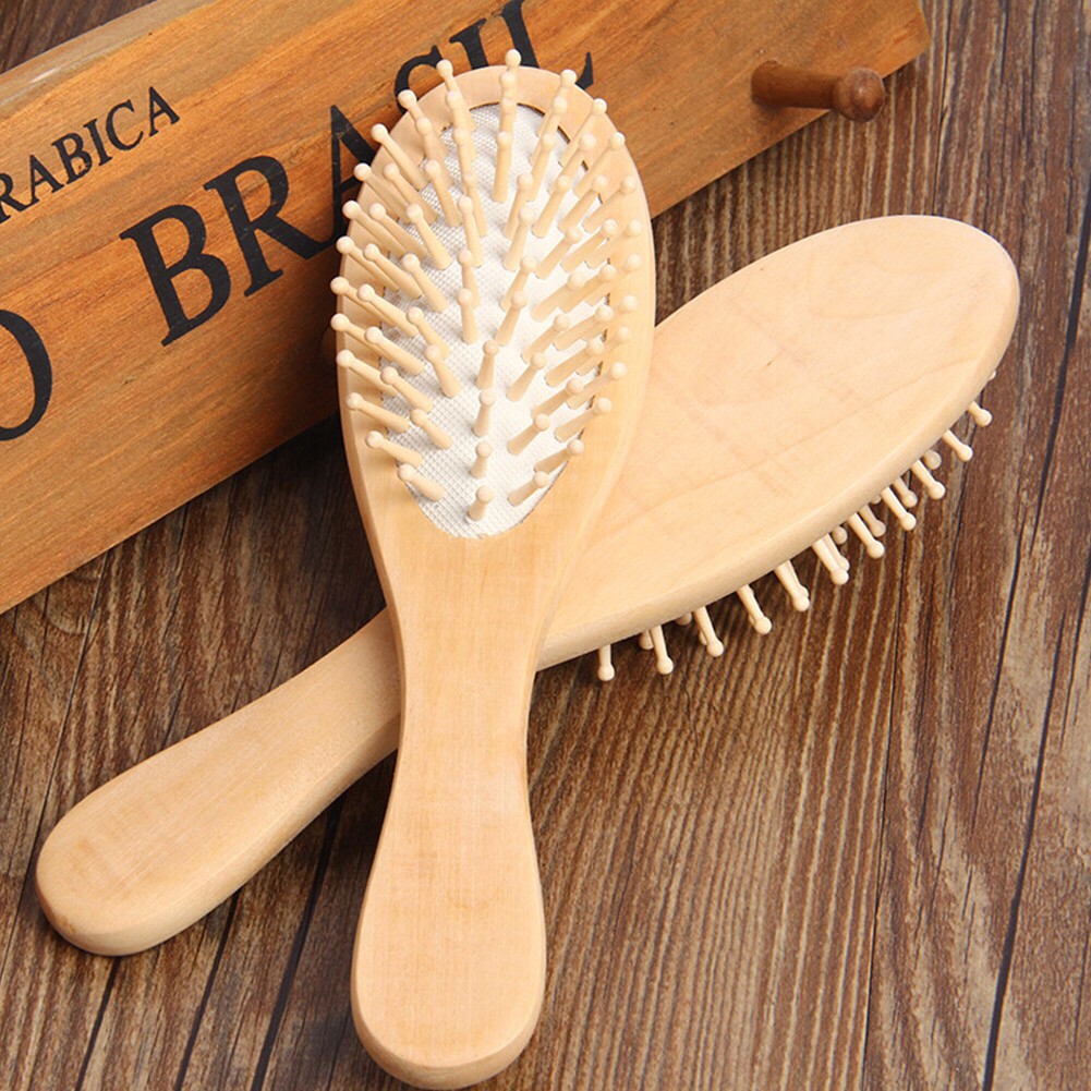 wooden hair comb