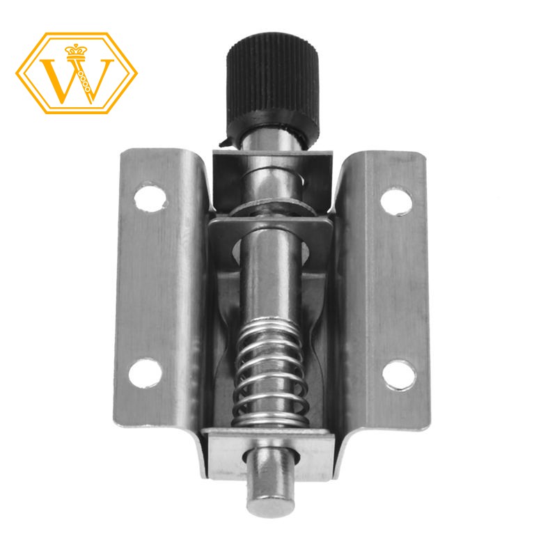 Stock 2 Pcs 3 Inch Spring Loaded Door Stainless Steel Bolt