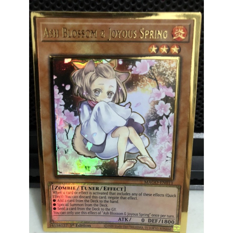 Ash Blossom & Joyous Spring TCG Yugioh Premium Gold Rare Shopee