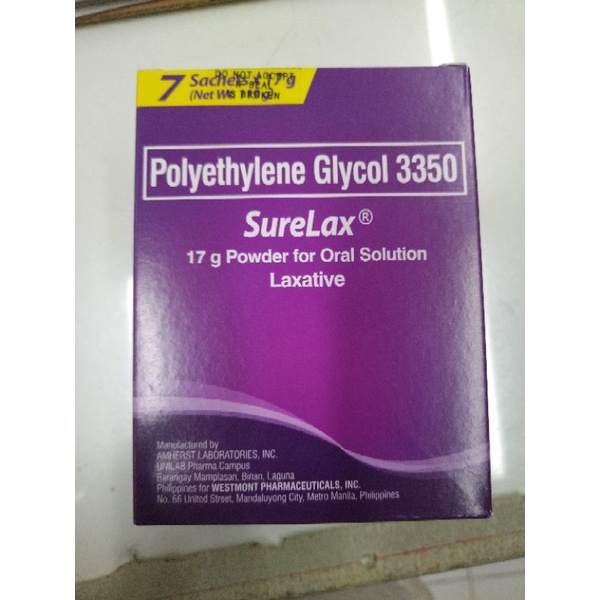 Surelax Sachet (1box) | Shopee Philippines