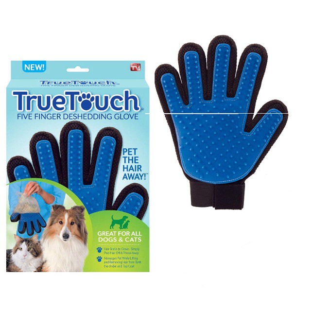 true touch dog grooming glove