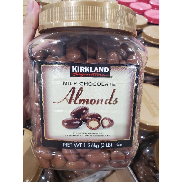KIRKLAND MILK CHOCOLATE ALMONDS NET WT 1.36KG(3LB) Shopee Philippines