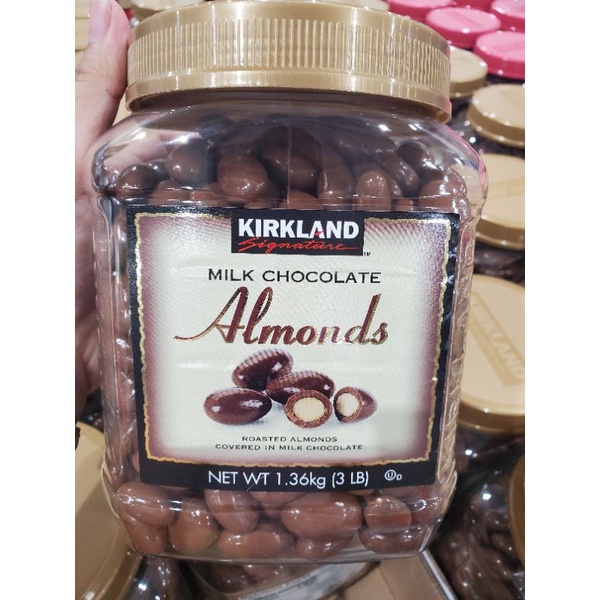 KIRKLAND MILK CHOCOLATE ALMONDS NET WT 1.36KG(3LB) | Shopee Philippines