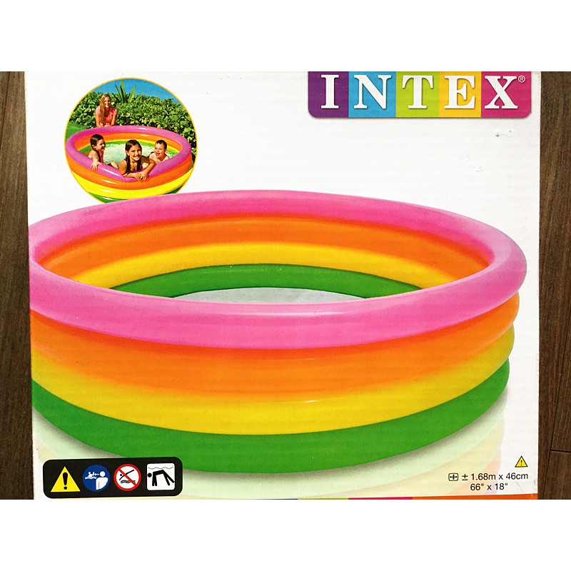 intex rainbow swimming pool
