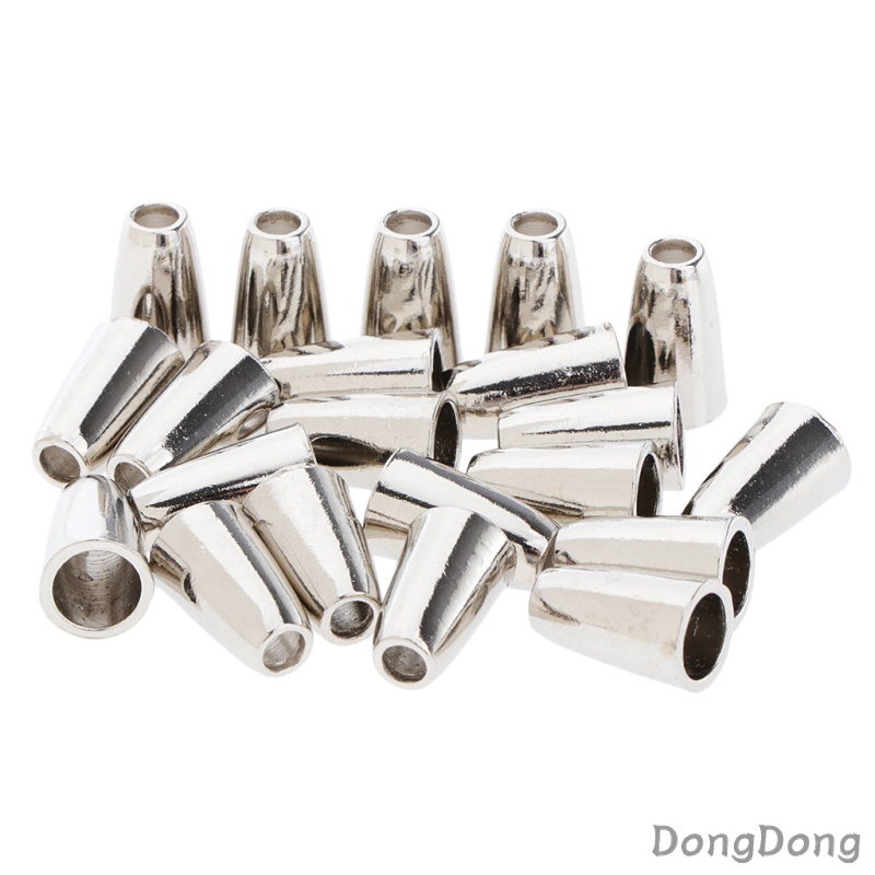 20Pcs Conical Bell Shape Stopper Cord Lock Ends Without Lid Toggle Clip Rope
