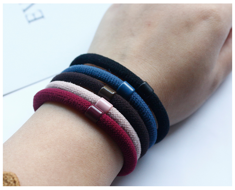 Korean Style Flocking Hair Rings /Women Solid Simple Holder / Ponytail Holder Hair Bands / Girls Daily Basic Headbands Hair Accessories