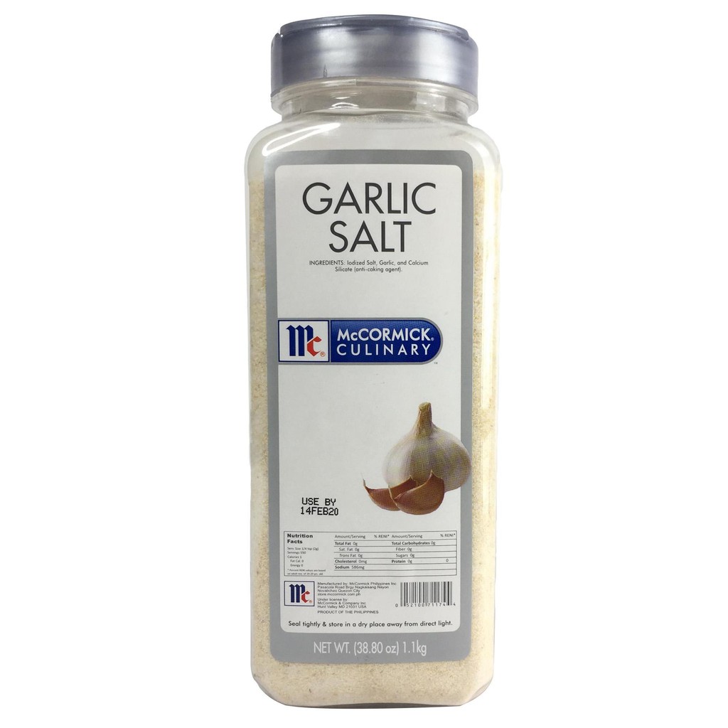 Mccormick Garlic Salt 1 1kg Shopee Philippines