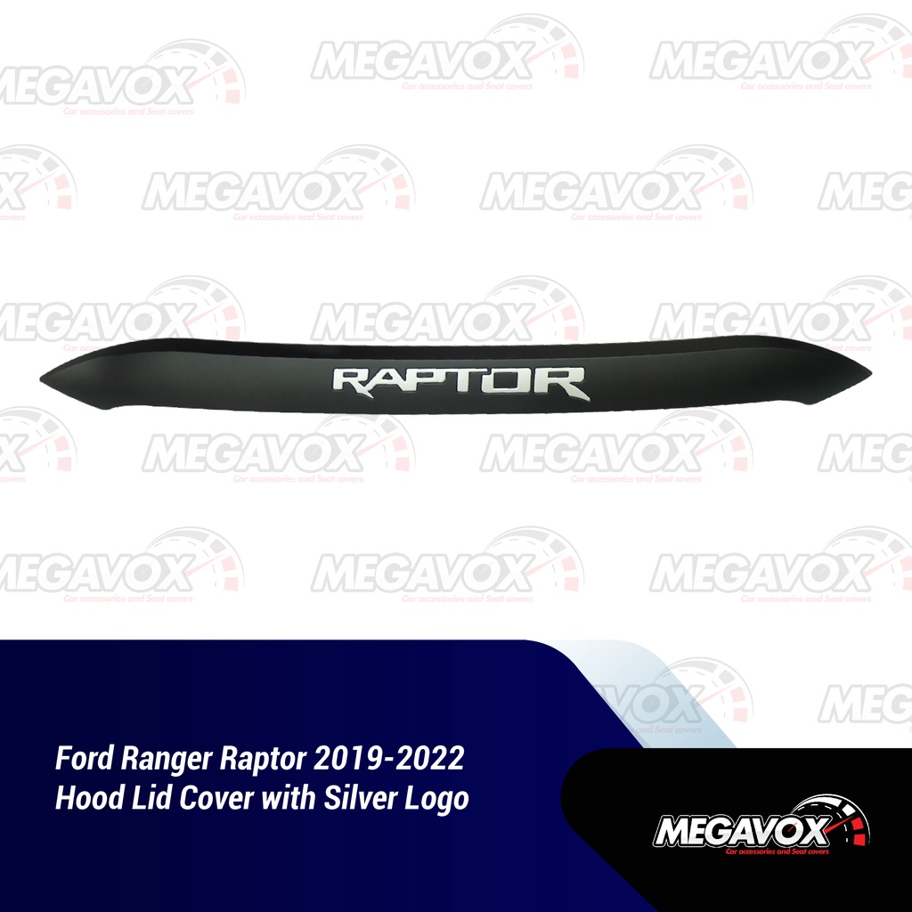 Ford Ranger Raptor 2019-2022 Hood Lid Cover Matte Black with Silver ...