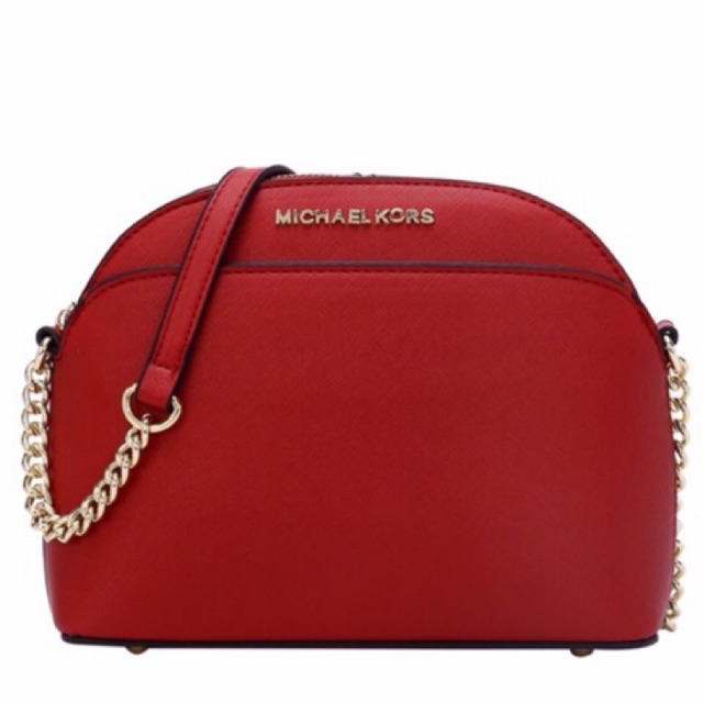 mk sling bag red