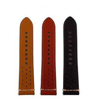 Watch Strap 18mm 20mm 22mm 24mm High-end retro Calf Leather Watch band Strap Black Buckle Quick release Genuine Leather Strap #2