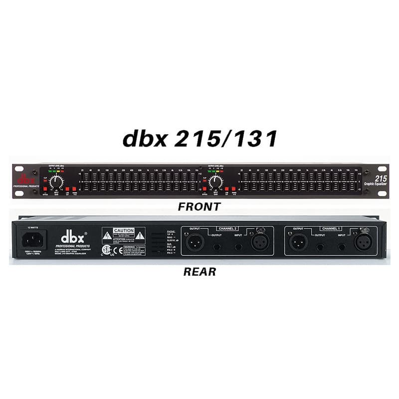 Dbx215 EQUALIZER DBX215 EQUALIZER DBX 215 Equalizers DBX 2X15 BAND