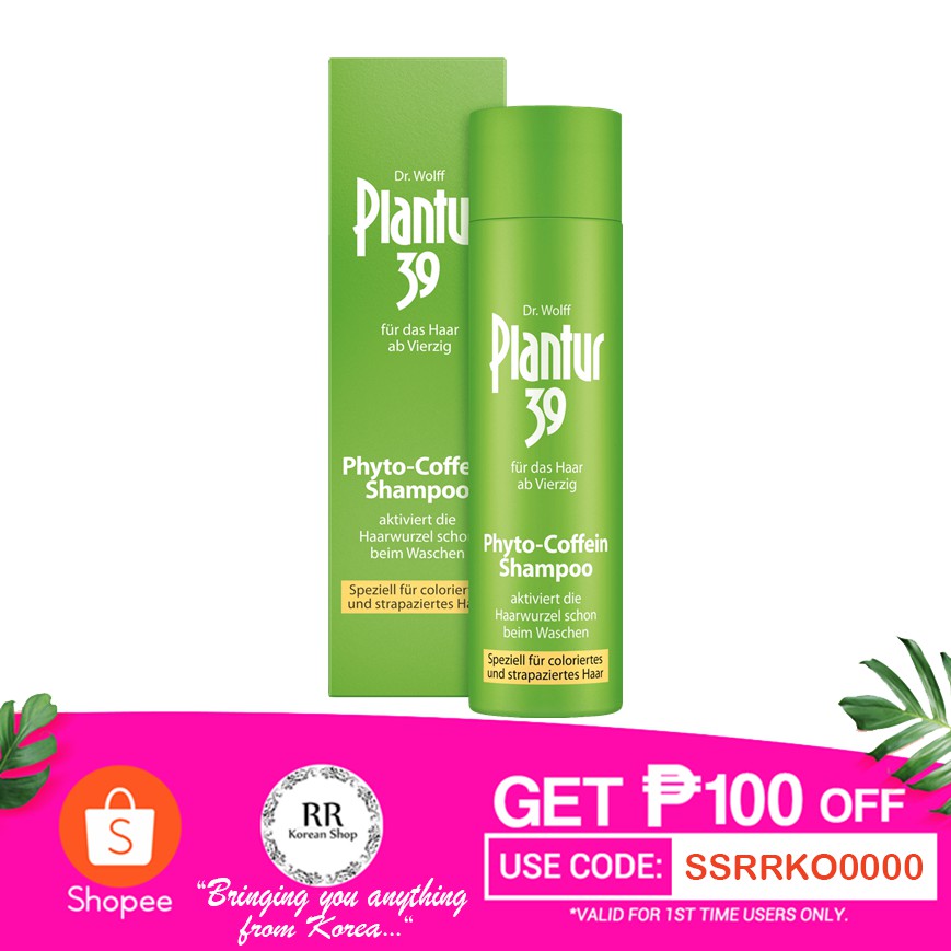 Dr Wolff Plantur 39 Phyto Caffein Shampoo 250ml Shopee Philippines