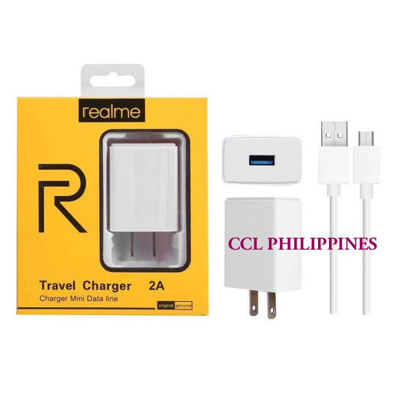 Original Realme Fast Charger 5V2A Micro USB Data Line Cable Adaptor