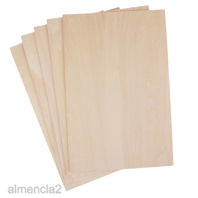 20 Pieces Plain Thin Balsa Wood Board Woodworking Lumber For DIY  Projects 