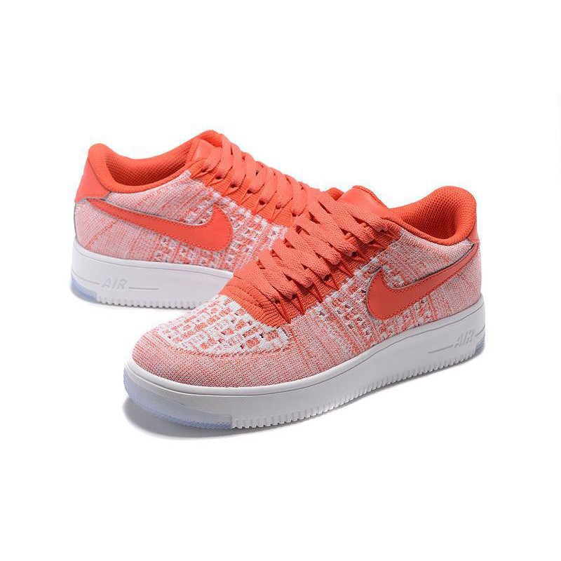 nike air force 1 flyknit orange