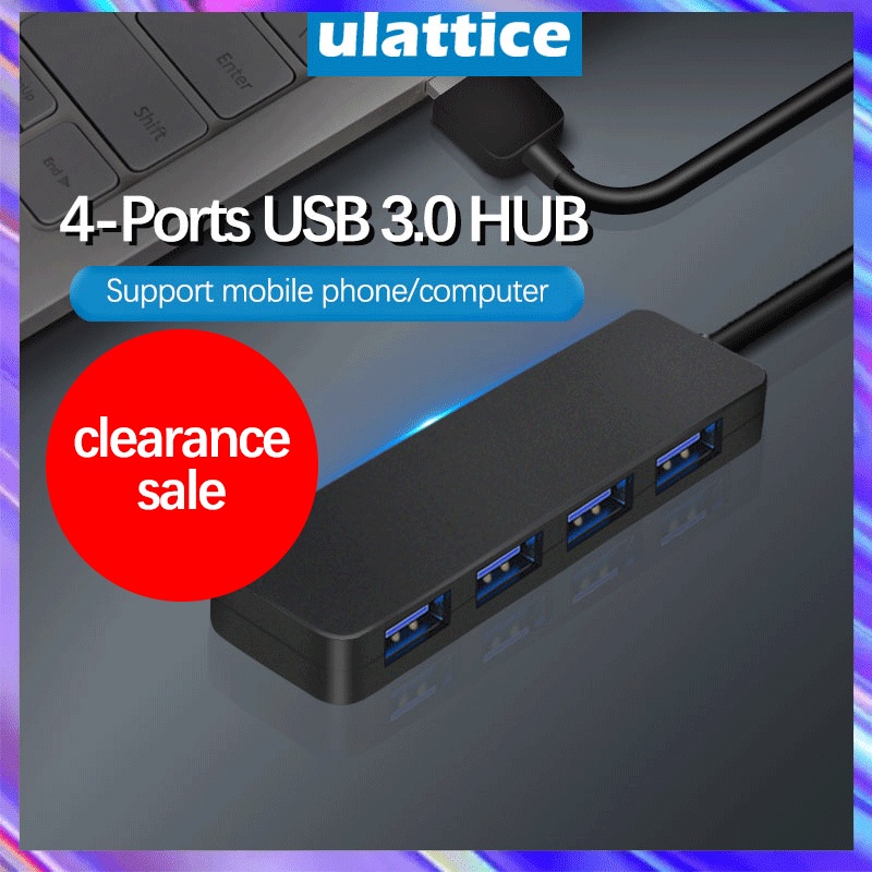 Shipped from PH】Ulattice usb hub usb port hub 3.0 multiple usb port
