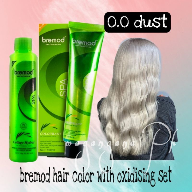 Dust Hair color  platinum blonde bremod hair color with oxidising set |  Shopee Philippines
