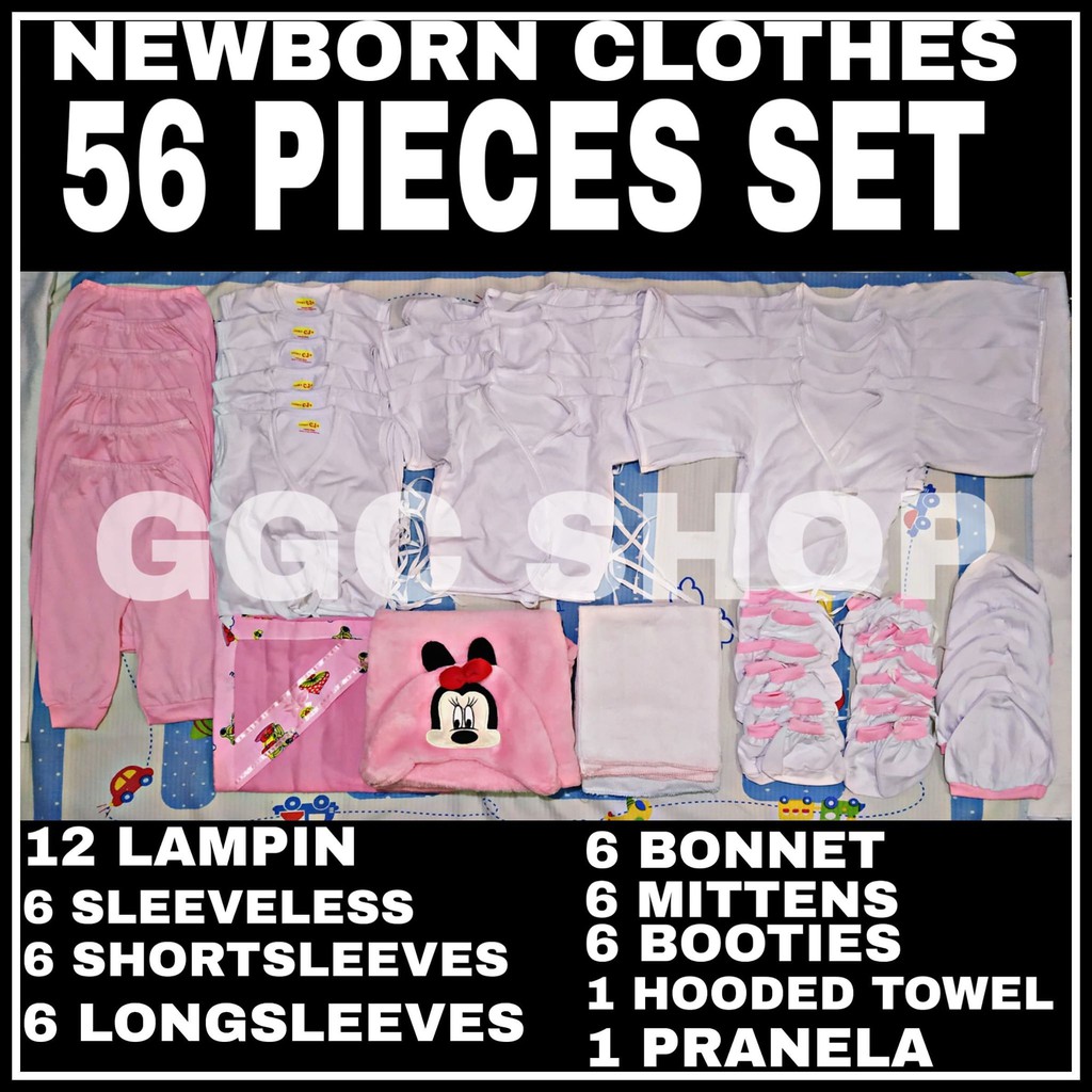 Newborn Infant Baby Clothes Baru Baruan Tieside Set Pieces Set Shopee Philippines