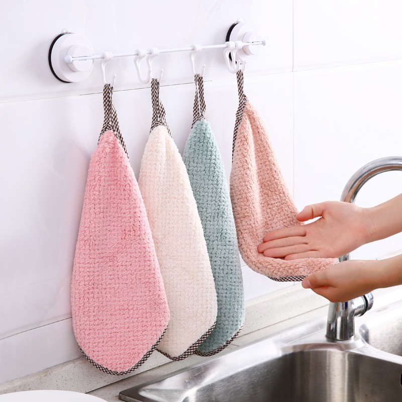 Coralline towel kitchen clean towel dishcloth plate cloth | Shopee ...