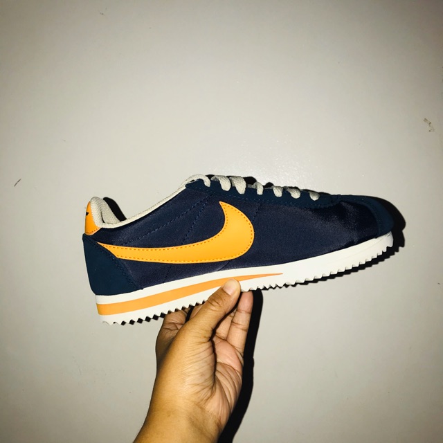 nike cortez blue and yellow