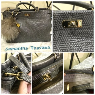 Samantha Vega Thavasa Blue Two Way Satchel Sling Handbag Shopee Philippines