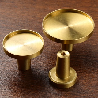 Black Gold Furniture Handles Brass Drawer Knobs Handles for Cabinets and Drawers Round Dresser Knob Modern Style Kitchen Knobs #3