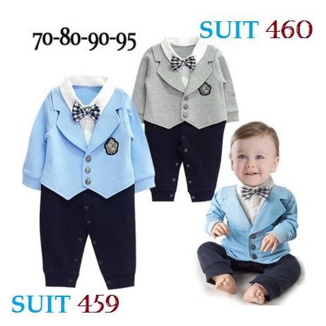 blue baby suit