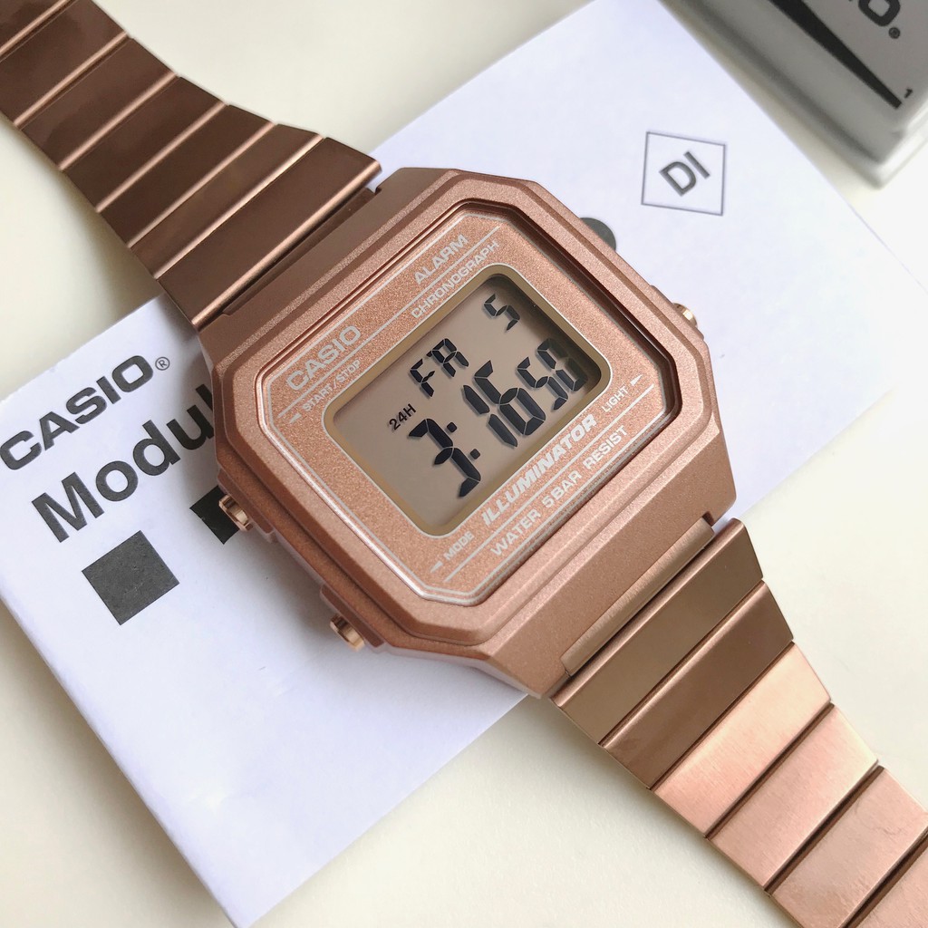 casio gold pink