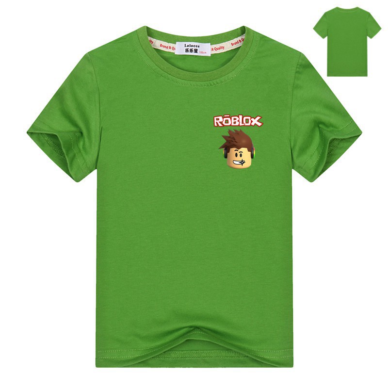 Kids Boys Roblox T Shirt Summer Short Sleeve Game Tops Tee Shopee Philippines - boy 2018 summer autumn t shirt girls roblox tee tops clothes children casual game tshirt costume for kids white t shirts tx095