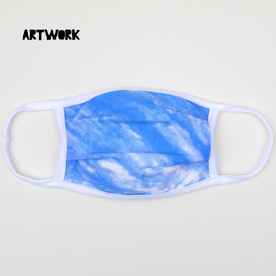 ARTWORK Blue (Washable Face Mask) Shopee Philippines