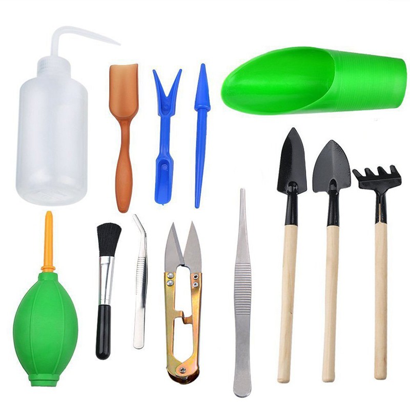 16 Small Gardening Tool Kit Mini Purified Wood Hand Set Succulent Plant