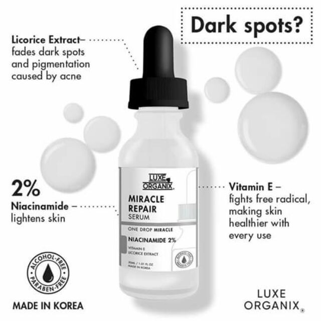 luxe organix serum for acne