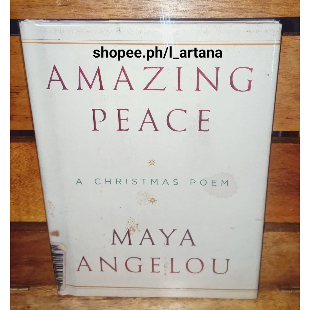Amazing Peace (A Christmas Poem) by Maya Angelou (small HB) Shopee