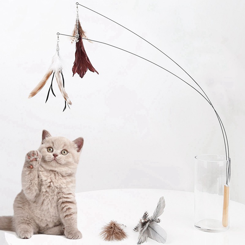 cat toys feather stick