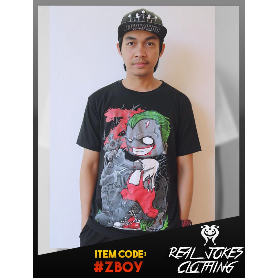 Real Jokes Clothing ZOMBIE (Black / White) | Shopee Philippines