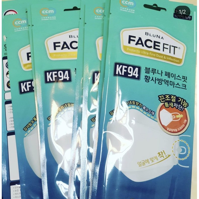 bluna face fit mask kf94