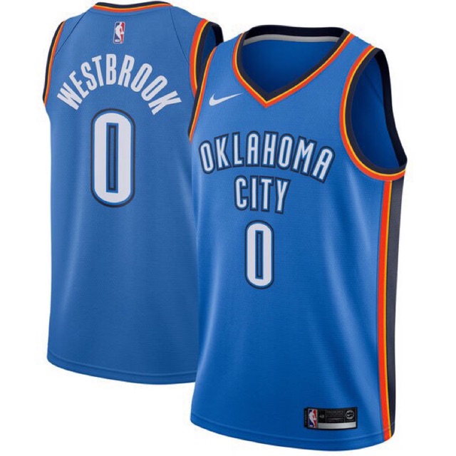 westbrook thunder jersey