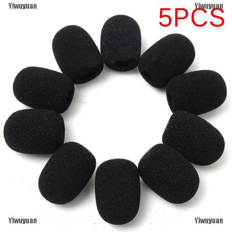 5PCS Microphone Headset Sponge Foam Black Mic Cover Shopee Philippines