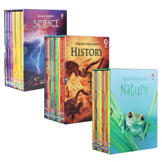 COD ۩10 Hardcover Books in Box Usborne Beginners History, Nature, science kids books education book